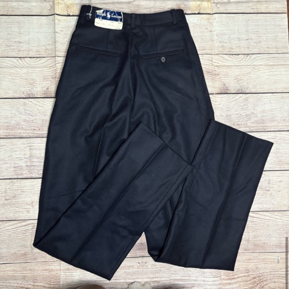 Ralph Lauren navy blue Dress Pants Tailored Wool-Blend - Picture 6 of 8